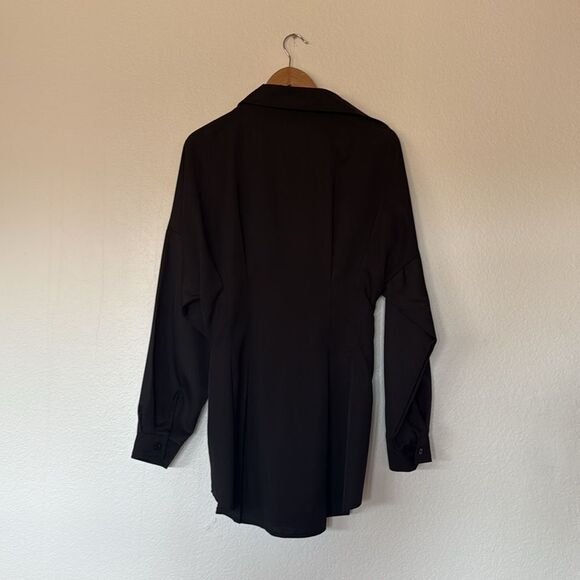 Black button up shirt dress - Picture 3 of 3